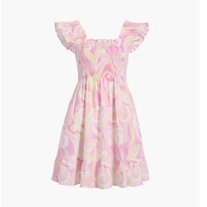 Hill House Elizabeth Nap Dress Linen Candy Kaleidoscope